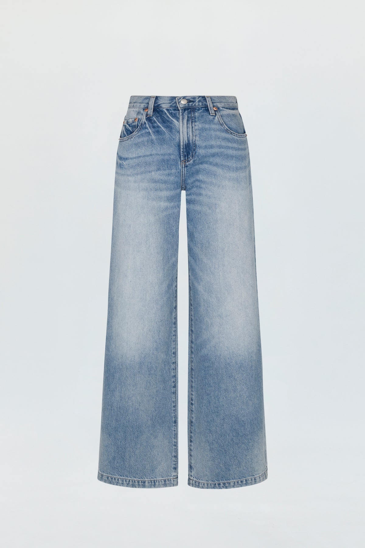 Jaydn Low Slung Palazzo Jeans - Runyon