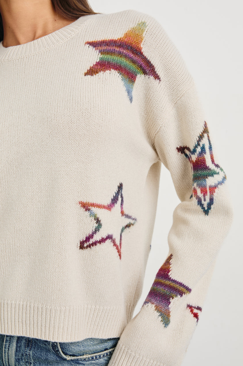 Perci Sweater - Ivory Rainbow