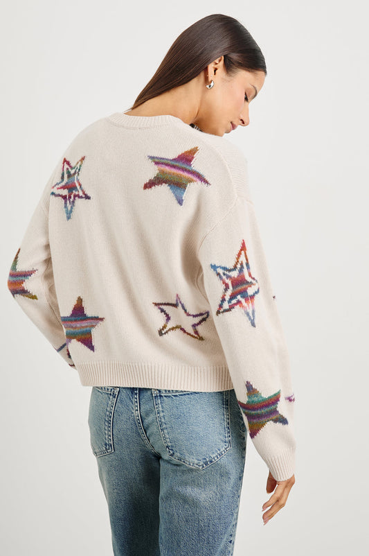 Perci Sweater - Ivory Rainbow