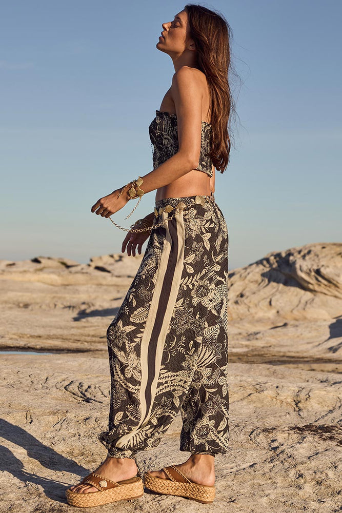 Volcano Goddess Harem Pant - Liqorice