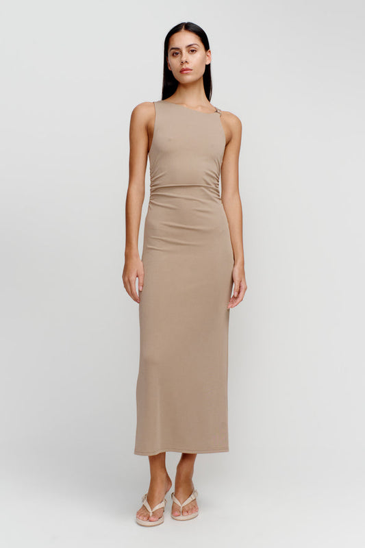 Samara Midi Dress - Porcini