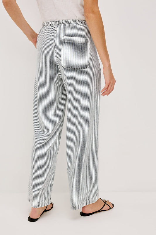 Sanderson Pant - Indigo Railroad Stripe