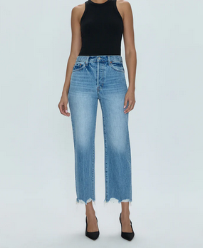 Cassie Crop Super High Rise Straight - Era Vintage