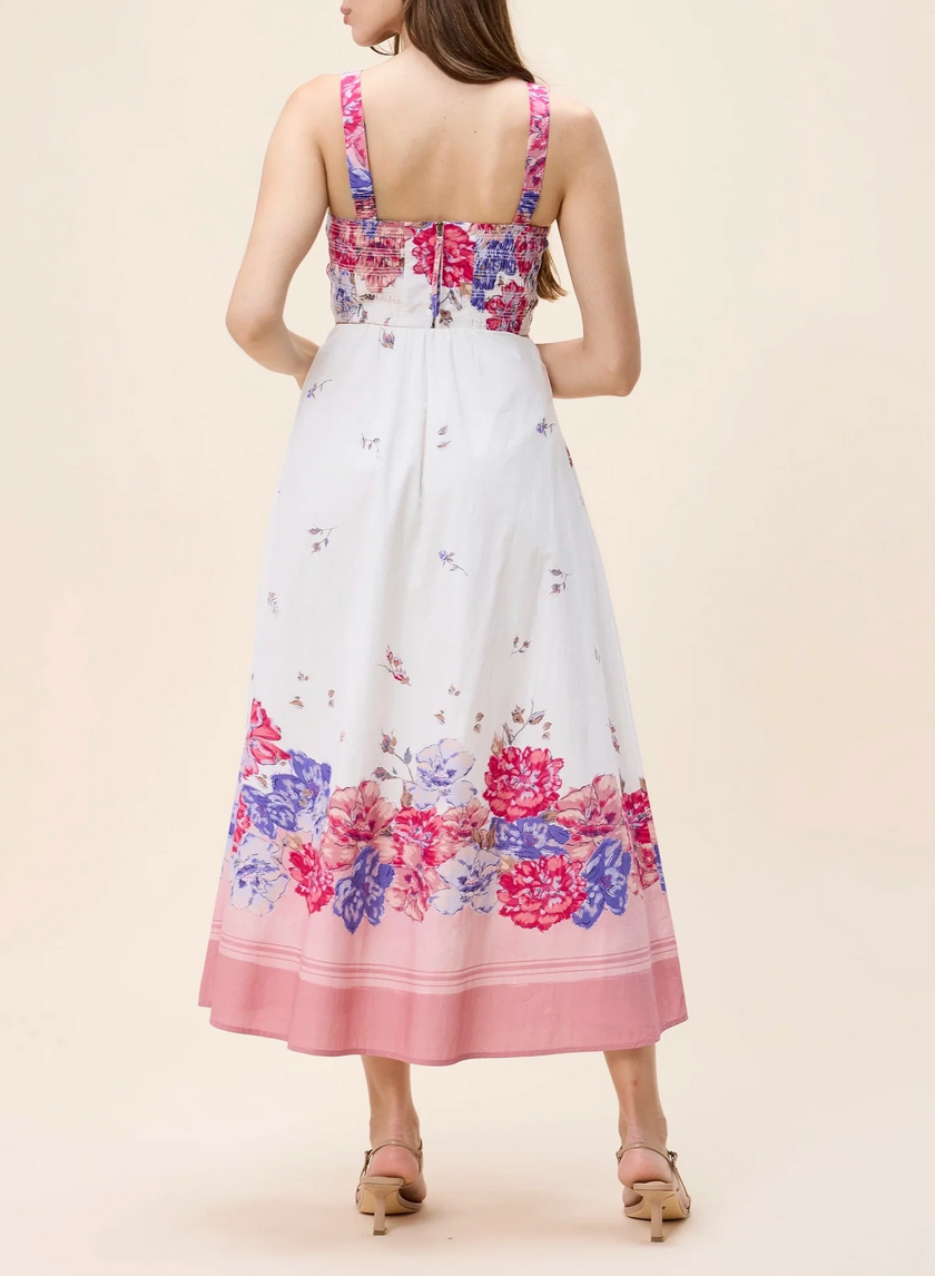 Shea Ankle Skirt - Camellia Print