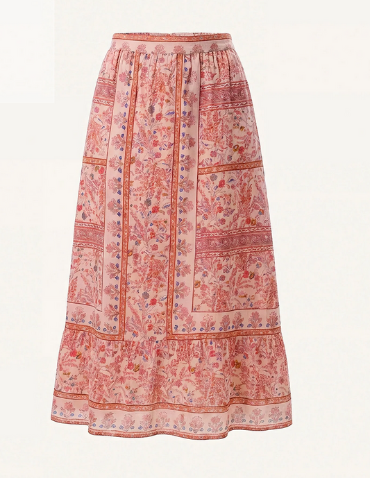 Elie Ankle Skirt - Dahlia