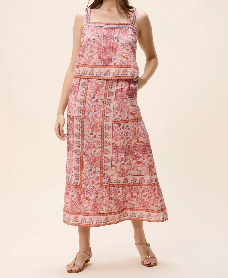 Elie Ankle Skirt - Dahlia