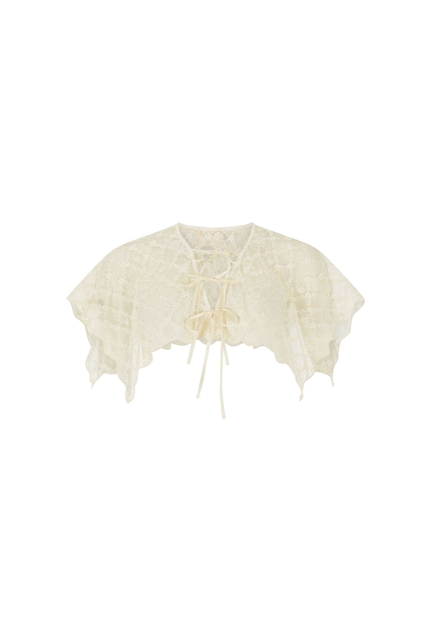 Serpent Lace Cape - Vintage Cream