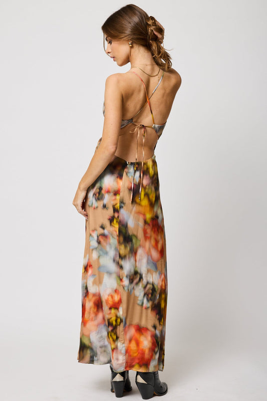 Lucia Maxi Dress - Watercolor Floral