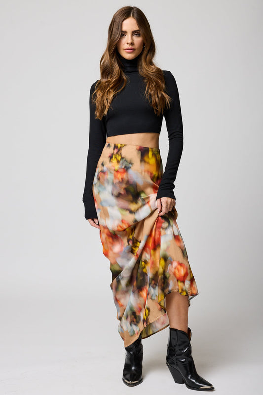 Good Grace Maxi Skirt - Watercolor Floral