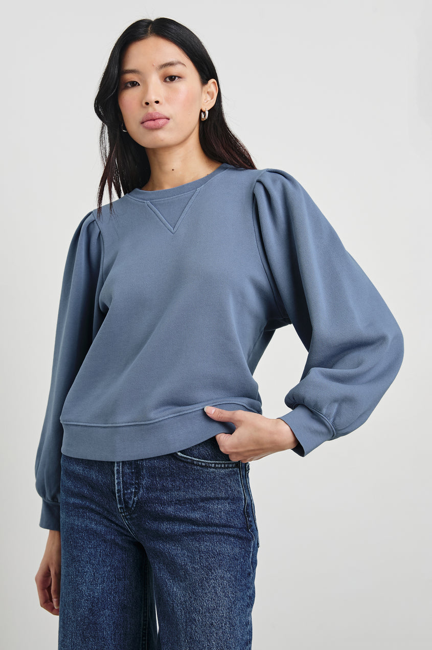 Tiffany Sweatshirt - Faded Periwinkle