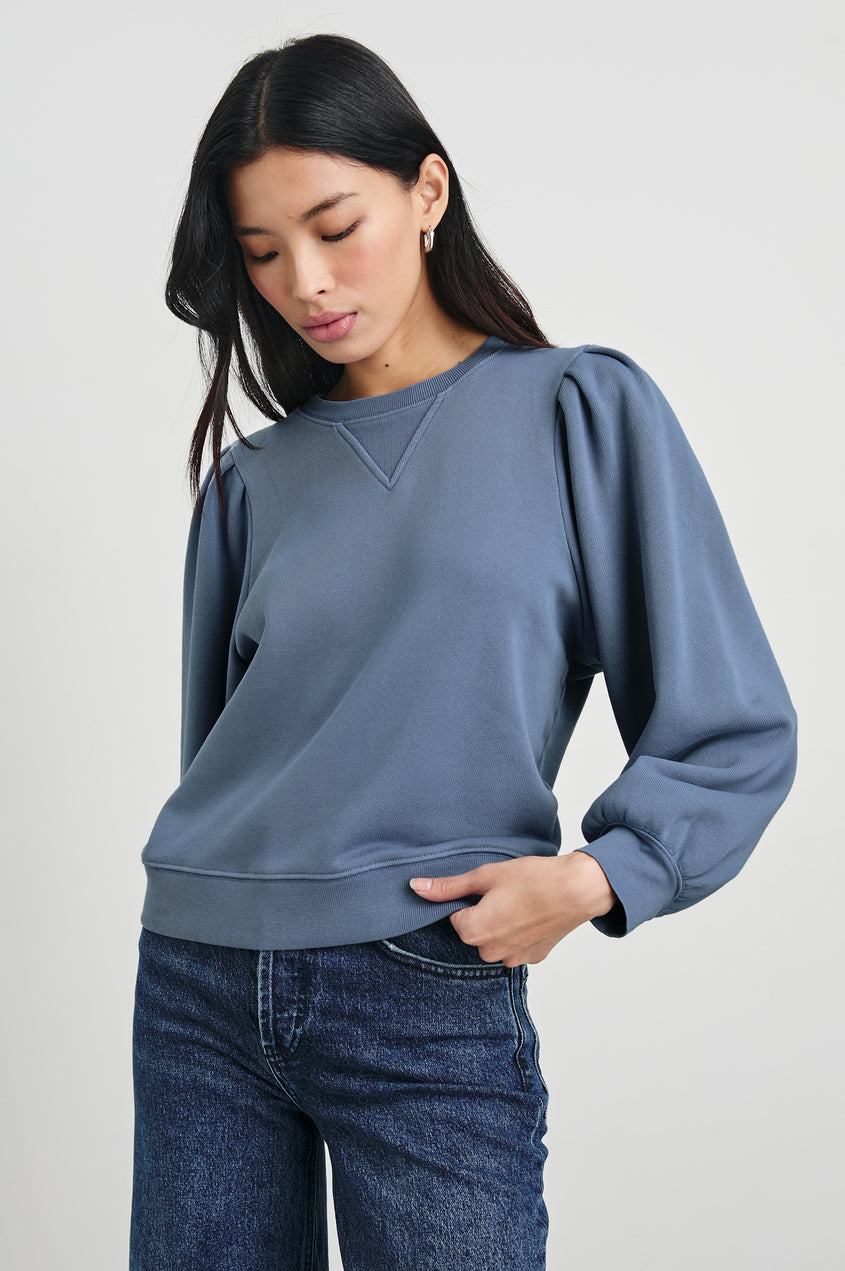 Tiffany Sweatshirt - Faded Periwinkle