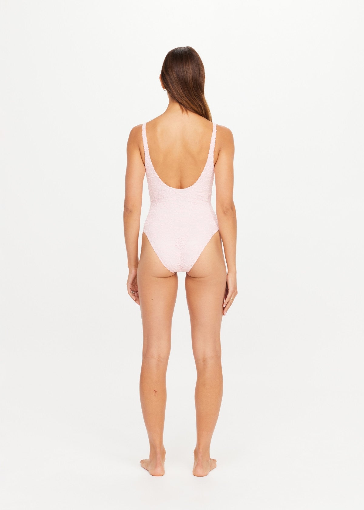 Pointe Lace Bodysuit - Ballet Pink