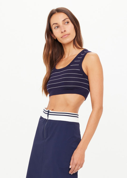 Astra Solange Knit Crop Top Knit - Stripe