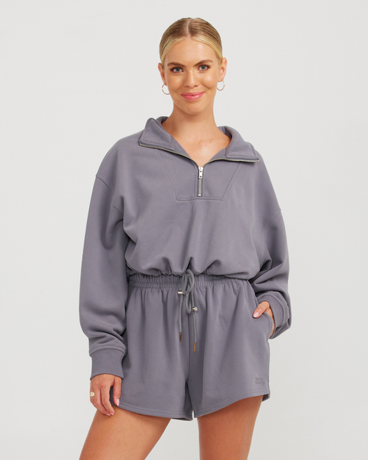 Rory Zip Sweatshirt - Grey