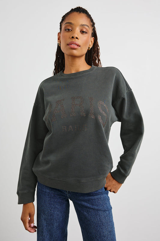 Varsity Sweatshirt - Paris Glitter