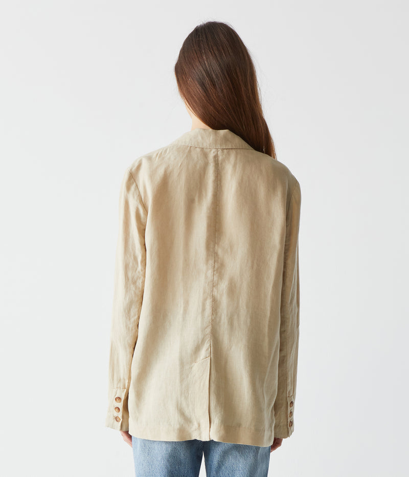 Lottie Linen Blazer - Natural