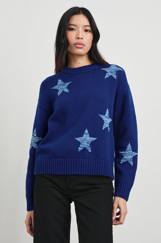 Zoey Sweater - Cobalt Galaxy