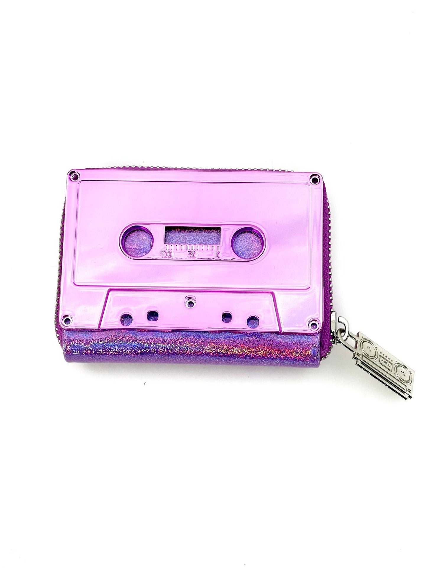 Retro Cassette Tape Wallet - Lavender