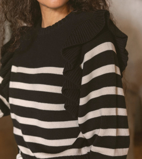 Blair Sweater - Black/Ivory