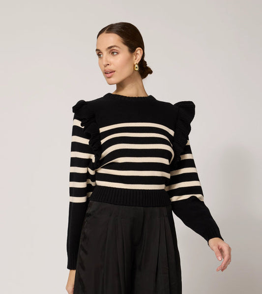 Blair Sweater - Black/Ivory