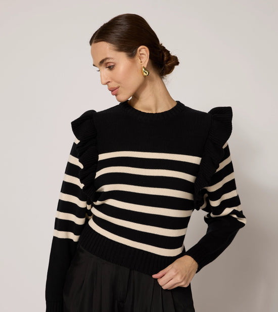 Blair Sweater - Black/Ivory