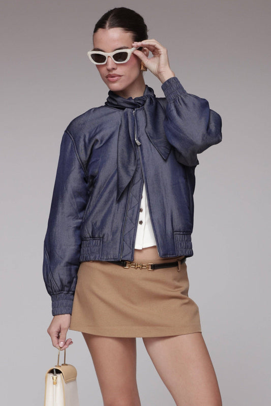 Chambray Bomber Jacket