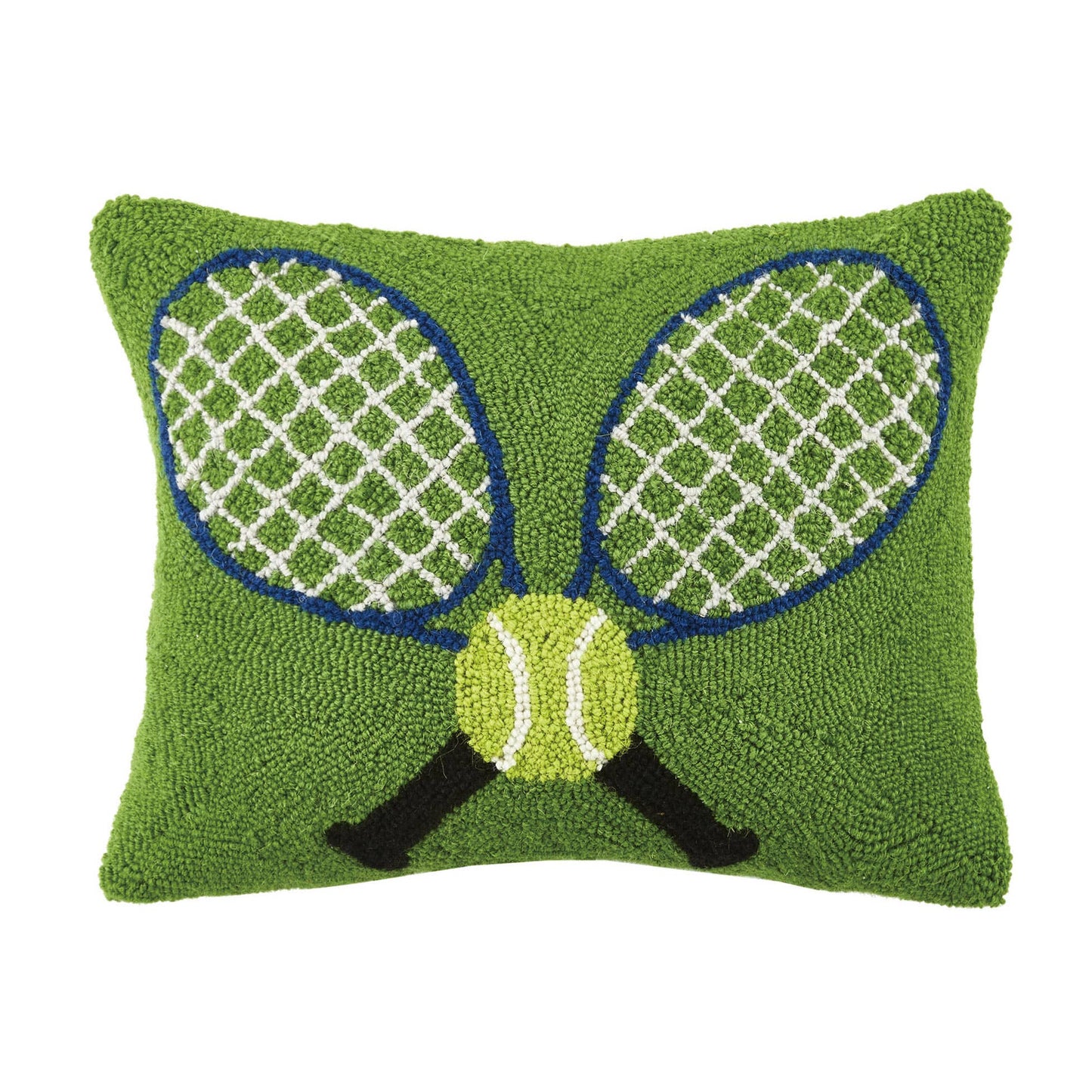 Crossed Tennis Racquets Hook Pillow