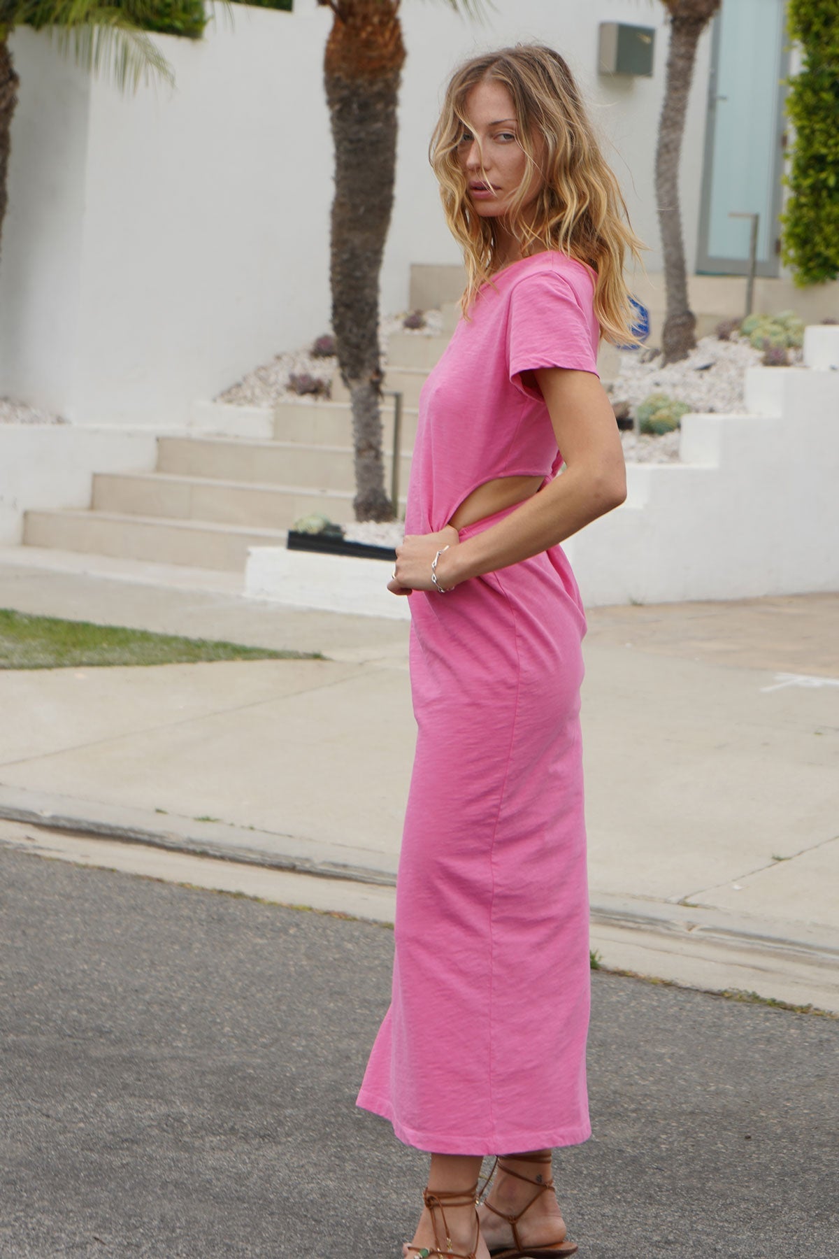 Mayer Reversible Maxi Dress - Candy Pink