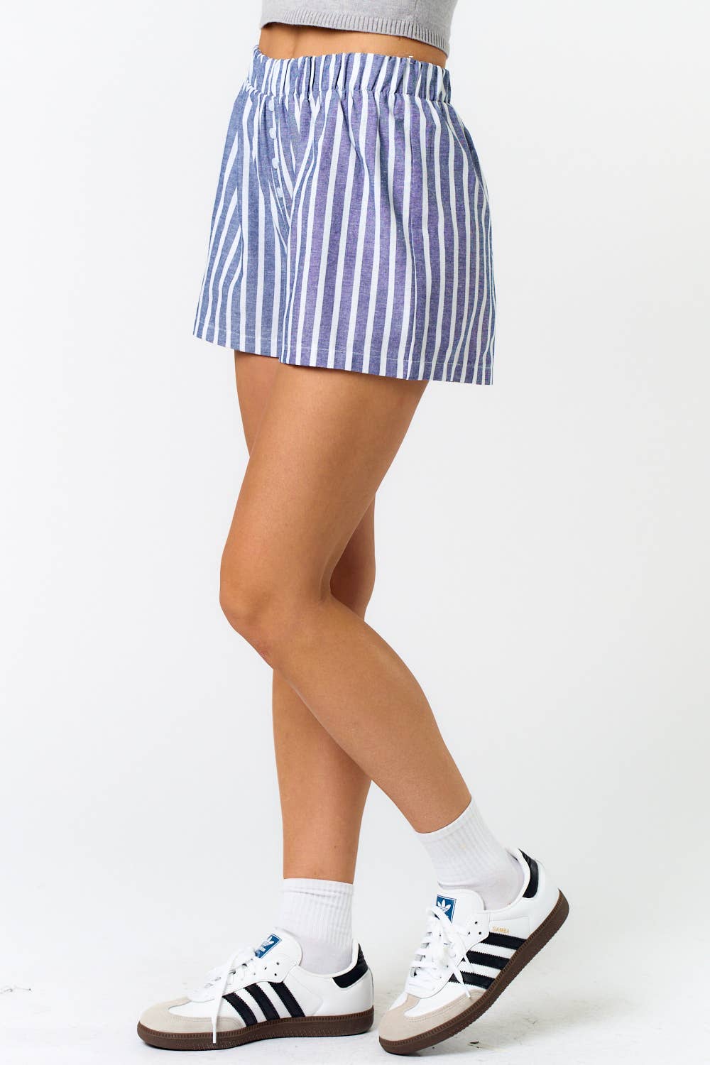 STRIPED BOXER SHORTS - BLUE