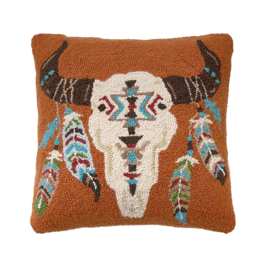 Cow Skull Hook Pillow