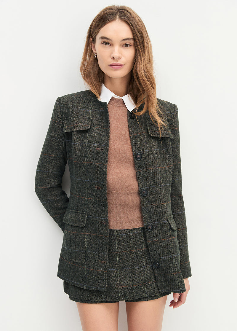 The Spencer Skort - Mocha Plaid