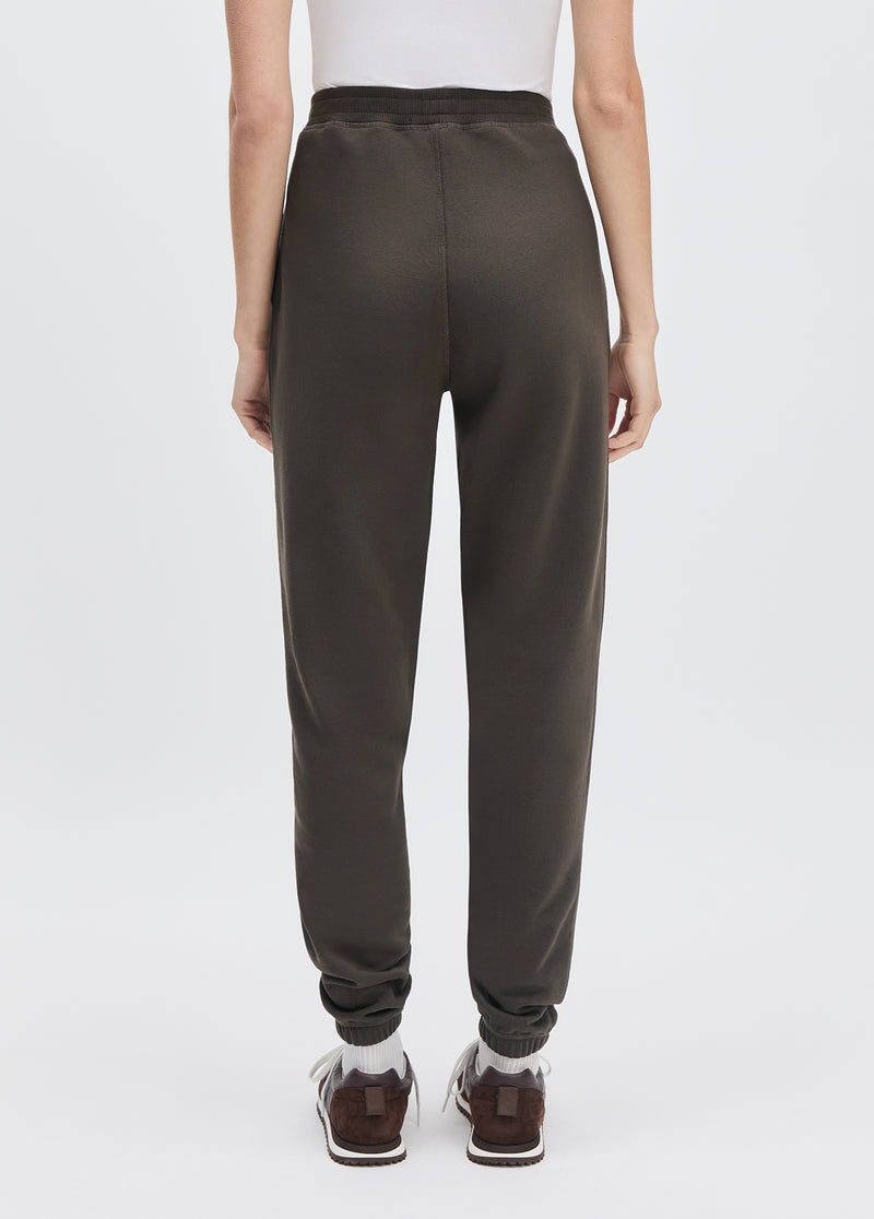 The Collegiate Jogger - Coffee/Gardenia