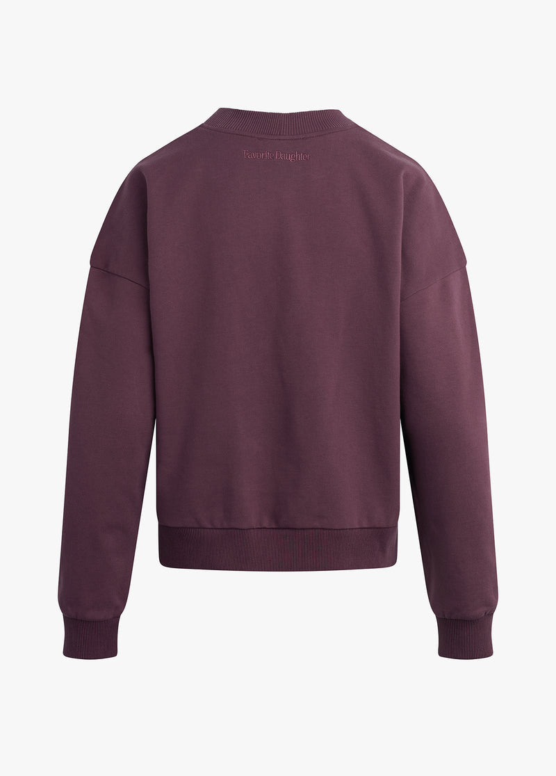 The Cutesy Crop Cardigan - Burgundy Dahlia