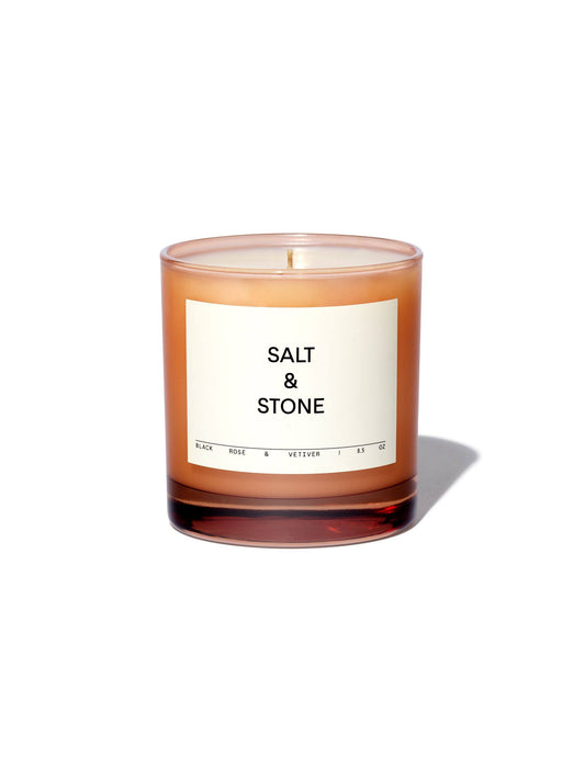 Salt & Stone Candle - Black Rose & Vetiver