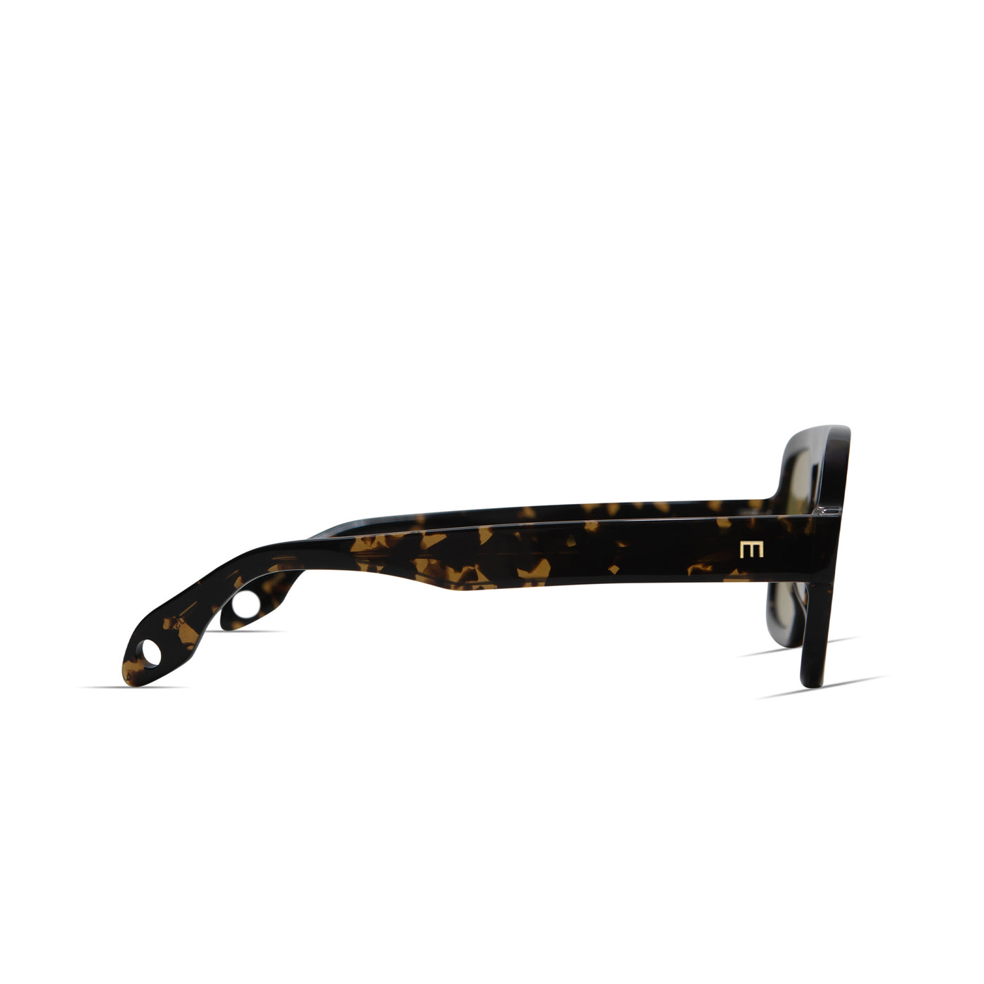 Jane in Dark Brown Tortoise - Olive Green Lens