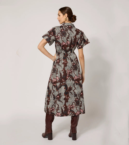 Joanne Midi Dress - Castello Print