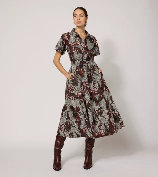 Joanne Midi Dress - Castello Print