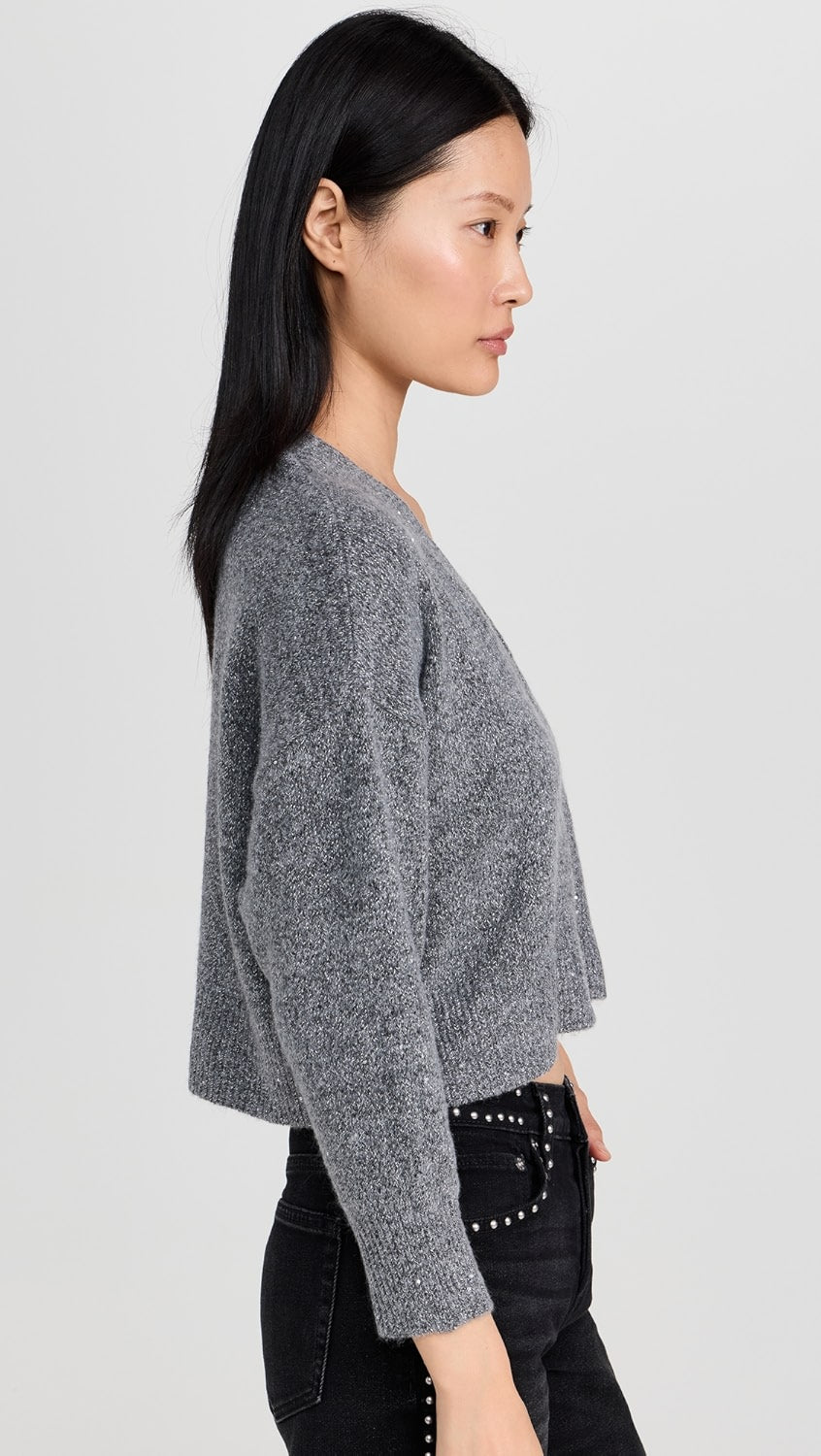 Kiya Sparkle Cardigan - Grey