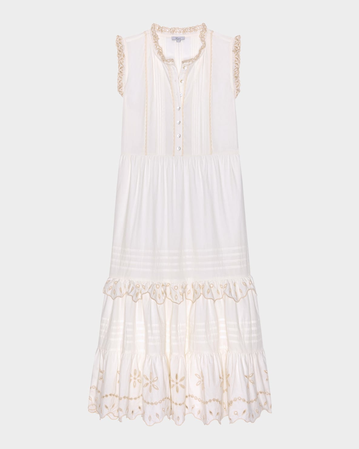 White dress with lace details 