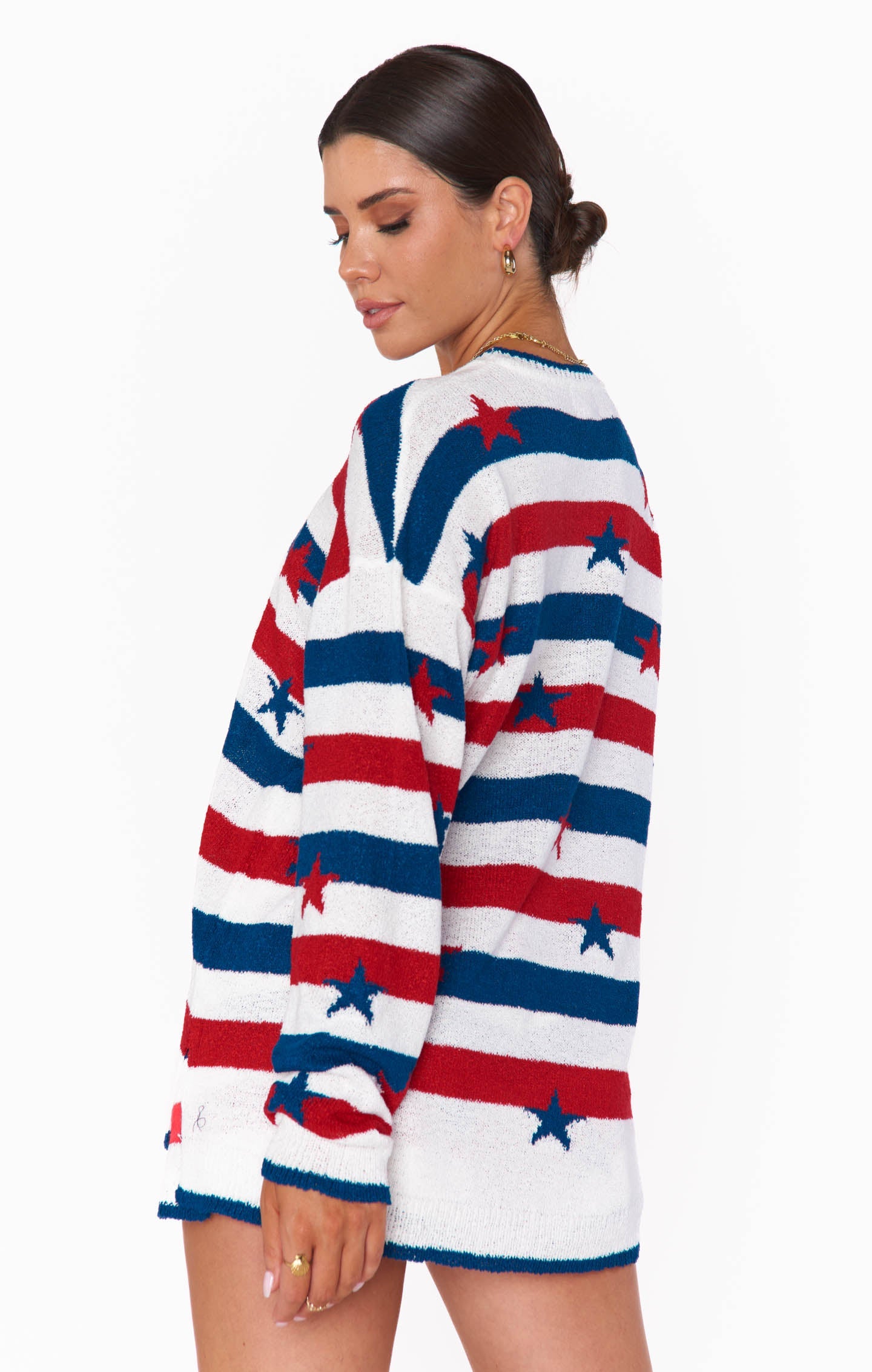 Go to Sweater - Star Spangled Stripe Knit