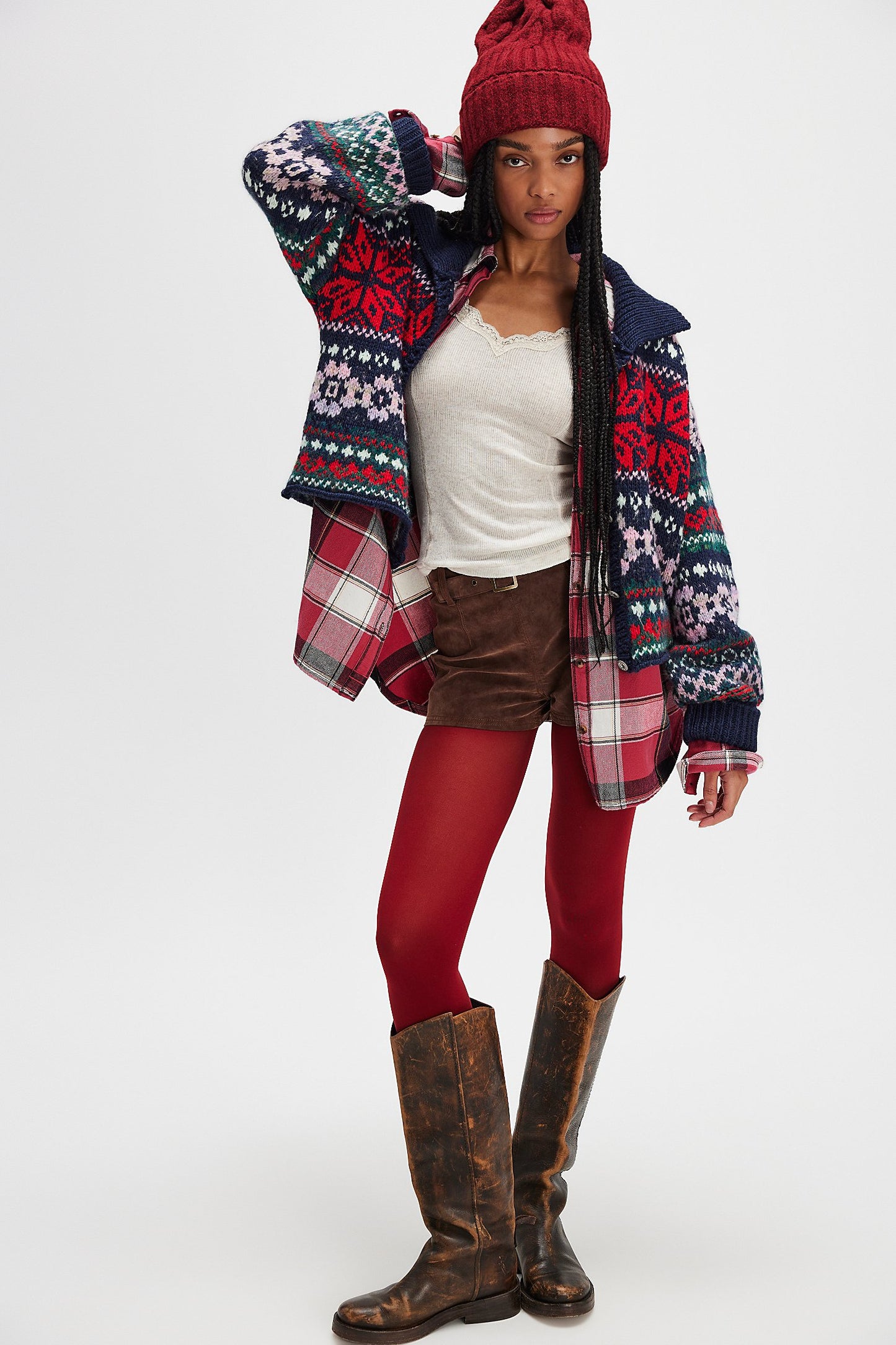 Snowdrift Cardi - Festive Combo