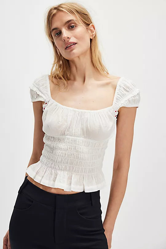 Sweet On You Cami - White