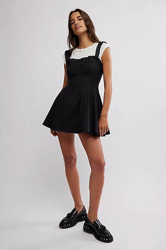 Midnight Magic Mini Dress - Black Combo