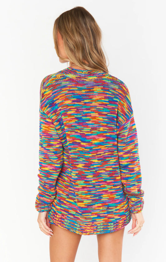 Gilligan Sweater - Colorful Space Dye Knit