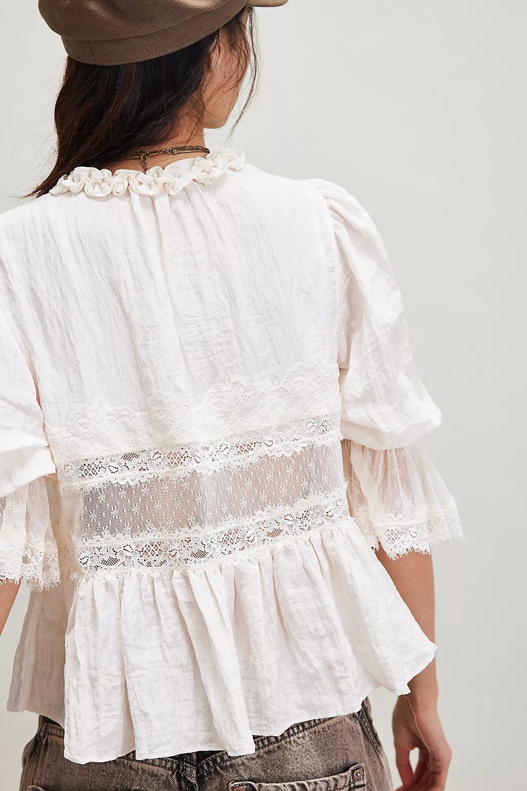 Forever Young Bed Jacket - White Alyssum