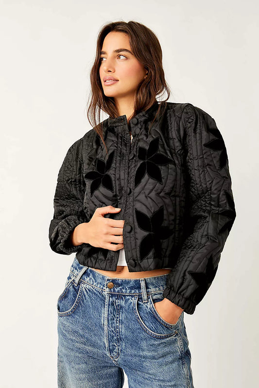 Quinn Quilted Jaket - Black