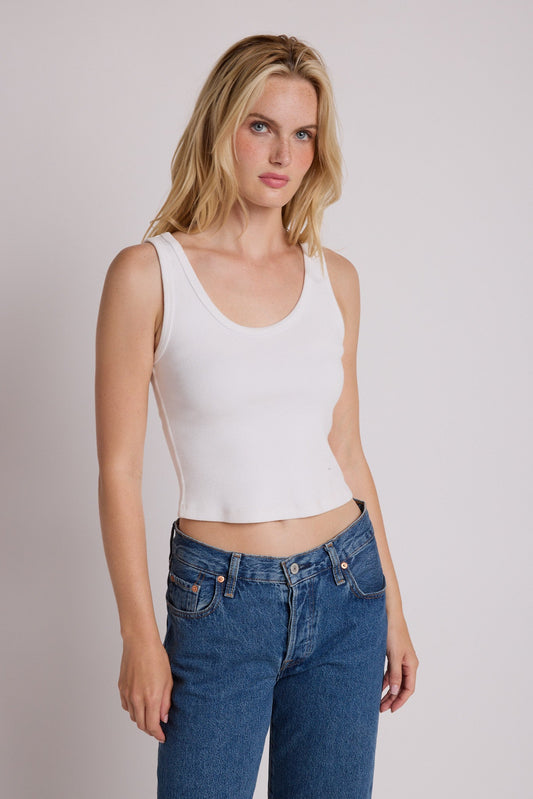 Blondie Tank - White