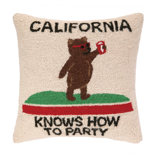 CALIFORNIA PARTY HOOK PILLOW