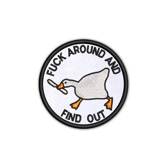"Fuck Around and Find Out" Embroidered Iron-on Patch