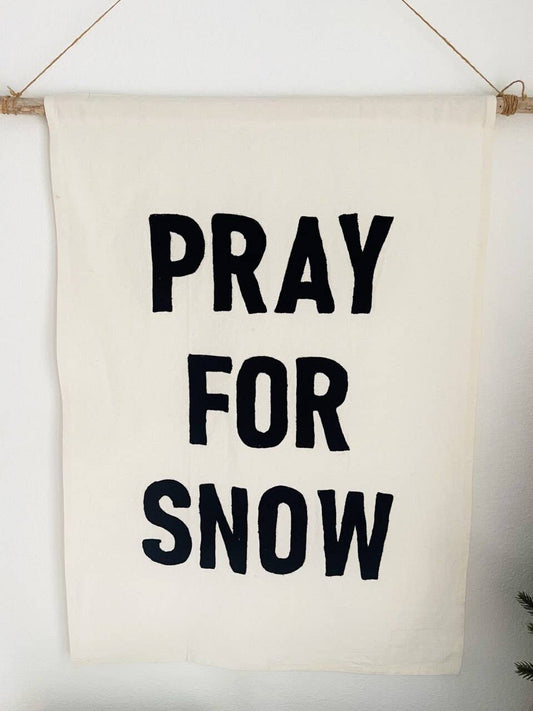 Pray For Snow Handmade Wall Tapestry